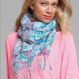 Lilly Pulitzer Murfee Scarf in Sandbar Blue